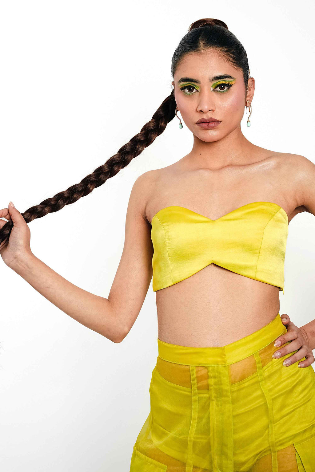 Citron Satin Bralette – Sleek Underlayer | VYB Theory