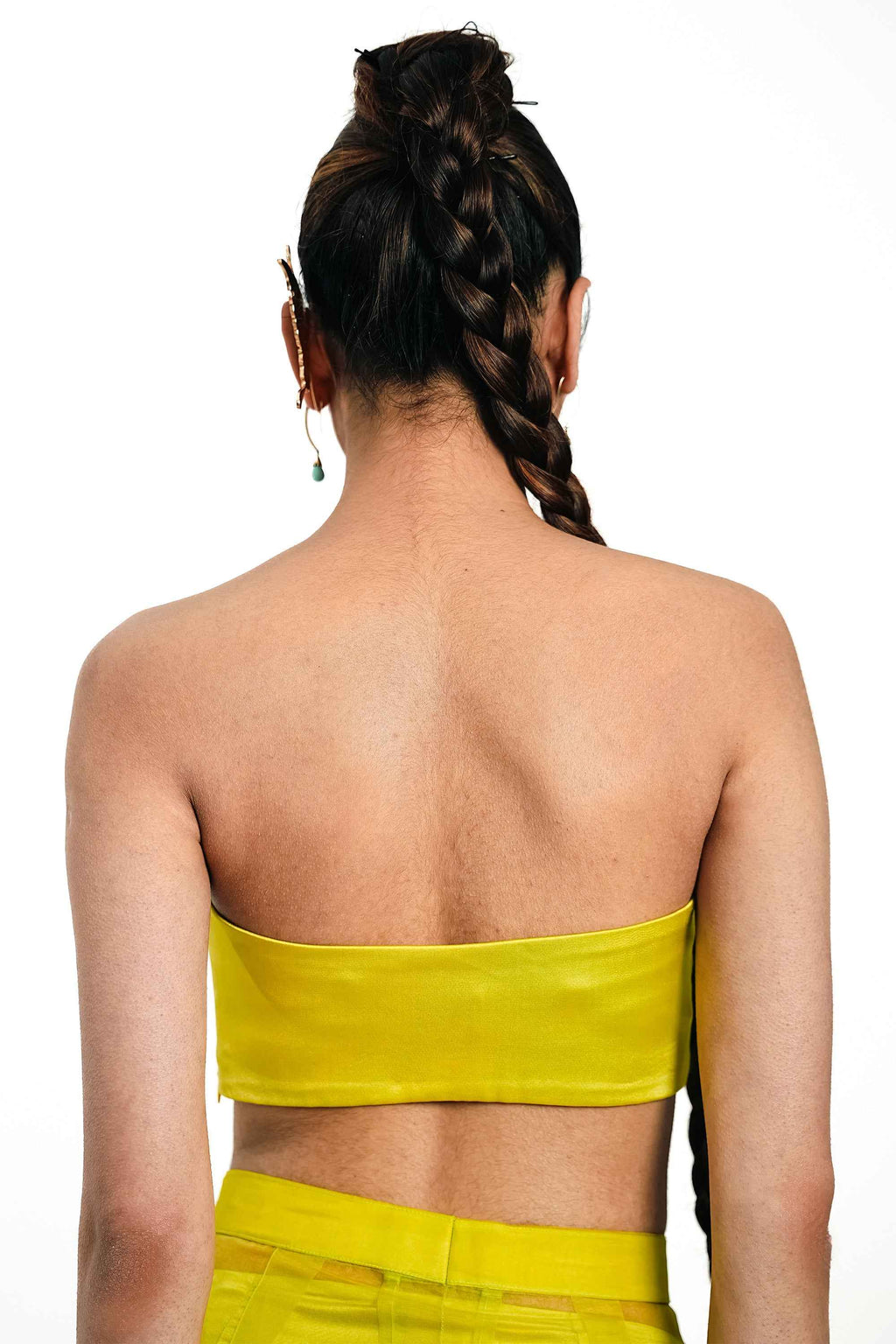 Citron Satin Bralette – Sleek Underlayer | VYB Theory