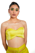 Citron Satin Bralette – Sleek Underlayer | VYB Theory