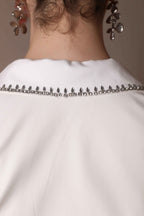 Bead Edge Waistcoat Bralette – Ivory Sharp Cut - Vybtheory